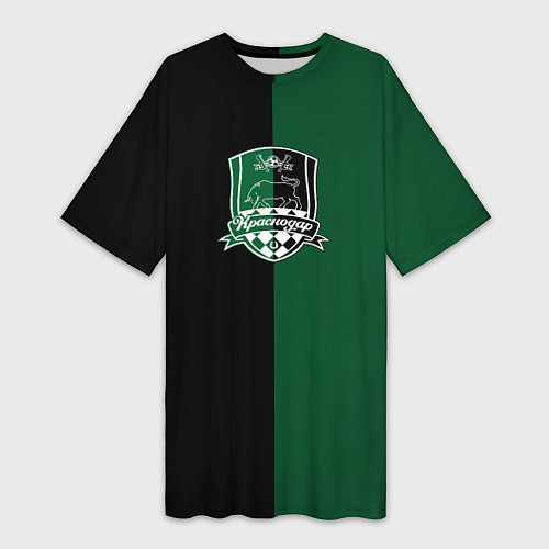 Женская длинная футболка Кордоба - ФК Краснодар / 3D-принт – фото 1