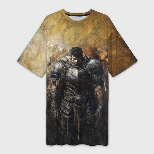 Женская длинная футболка Воин Гатц в броне / 3D-принт – фото 1