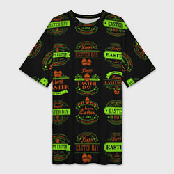 Женская длинная футболка Easter holidays