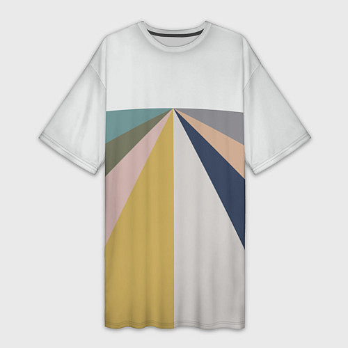 Женская длинная футболка Черное солнце красная луна / 3D-принт – фото 1