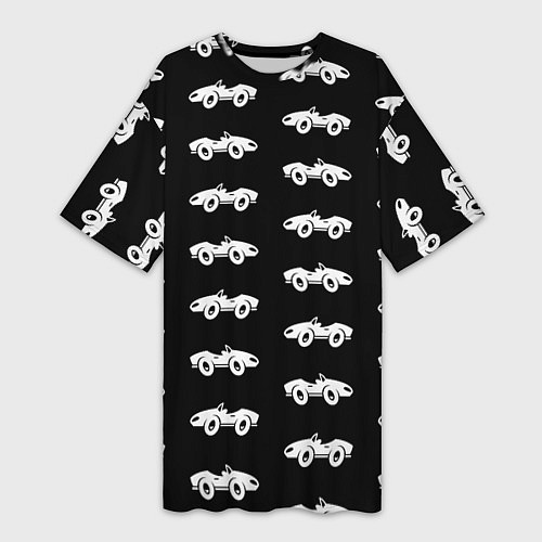 Женская длинная футболка Автомобили / 3D-принт – фото 1