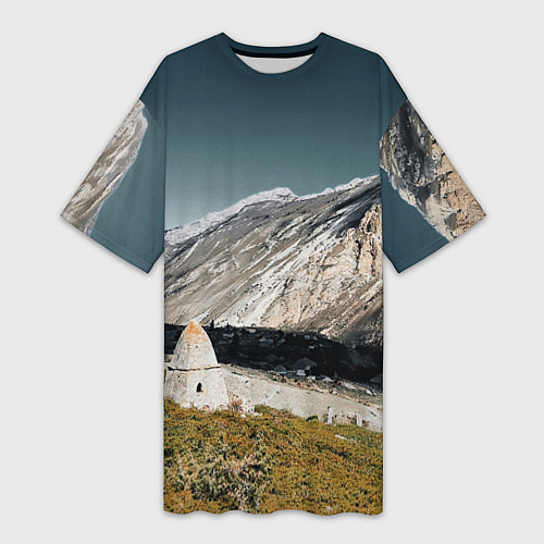 Женская длинная футболка Фардык-Кешене / 3D-принт – фото 1