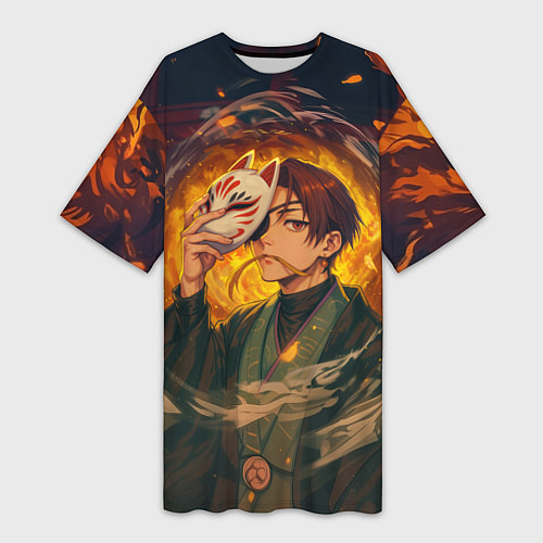 Женская длинная футболка Хаято Суо - Ветролом / 3D-принт – фото 1