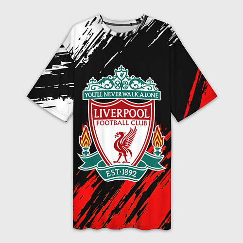 Женская длинная футболка Арсенал краски текстура / 3D-принт – фото 1