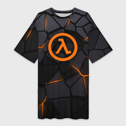 Женская длинная футболка Half Life - armor