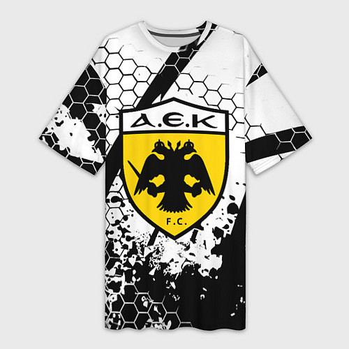 Женская длинная футболка AEK броня текстура краски / 3D-принт – фото 1