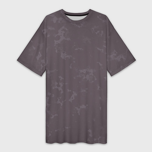 Женская длинная футболка Коричневый с текстурой / 3D-принт – фото 1