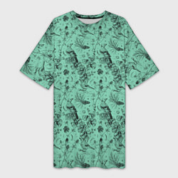 Женская длинная футболка В Бузулукском бору