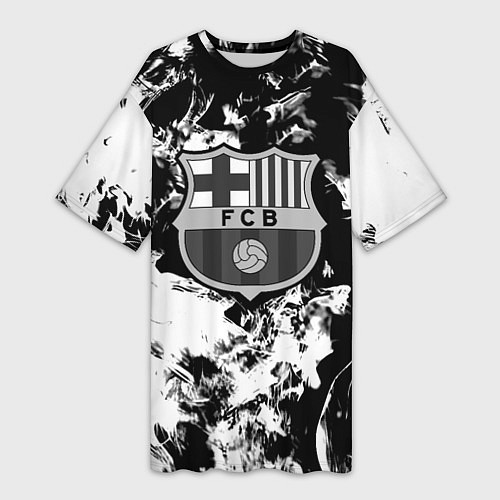 Женская длинная футболка Juventus белый дым / 3D-принт – фото 1