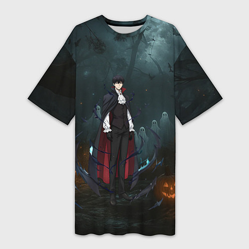 Женская длинная футболка Вампир Сон Джин-Ву - Поднятие уровня в одиночку ан / 3D-принт – фото 1