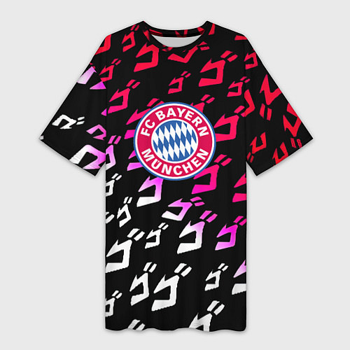 Женская длинная футболка Бавария Мюнхен jojo anime / 3D-принт – фото 1
