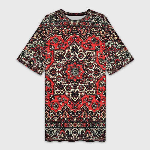 Женская длинная футболка Пыльный ковёр / 3D-принт – фото 1