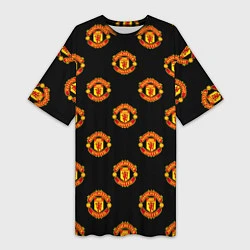 Женская длинная футболка Manchester United Pattern