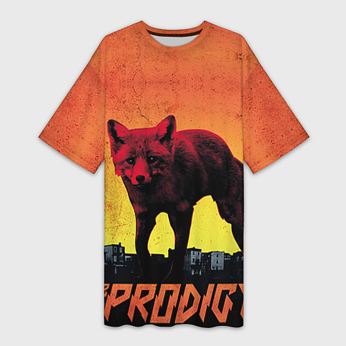 Женская длинная футболка The Prodigy: Red Fox / 3D-принт – фото 1