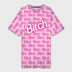 Женская длинная футболка Bitch Barbie