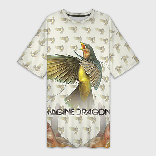 Женская длинная футболка Imagine Dragons: Fly / 3D-принт – фото 1
