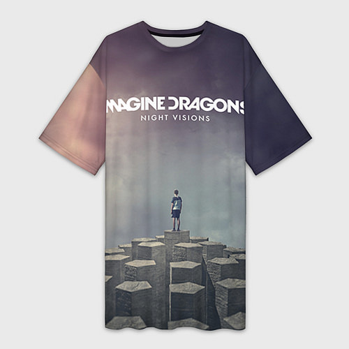 Женская длинная футболка Imagine Dragons: Night Visions / 3D-принт – фото 1