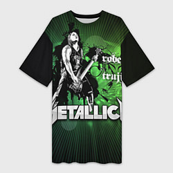 Женская длинная футболка Metallica: Robert Trujillo