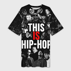Женская длинная футболка This is hip-hop