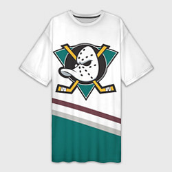 Женская длинная футболка Anaheim Ducks Selanne