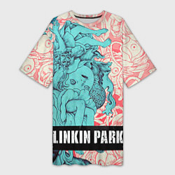 Женская длинная футболка Linkin Park: Sky Girl