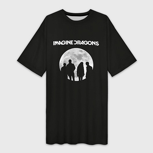 Женская длинная футболка Imagine Dragons: Moon / 3D-принт – фото 1