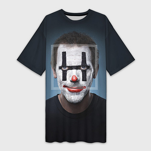 Женская длинная футболка Clown House MD / 3D-принт – фото 1