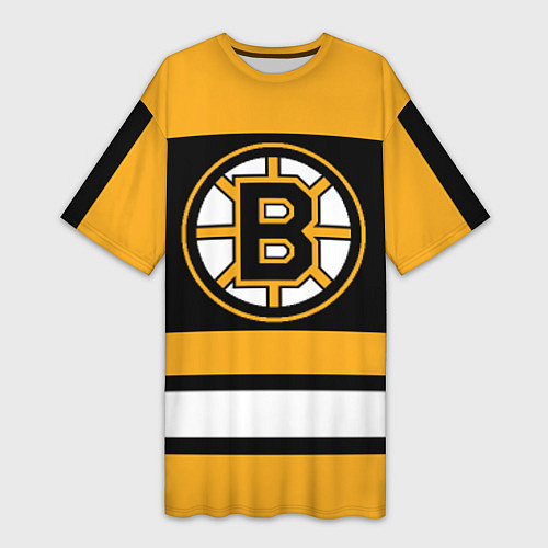 Женская длинная футболка Boston Bruins / 3D-принт – фото 1