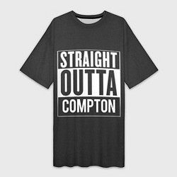 Футболка женская длинная Straight Outta Compton, цвет: 3D-принт