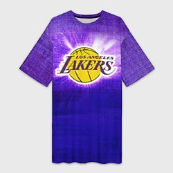 Женская длинная футболка Los Angeles Lakers