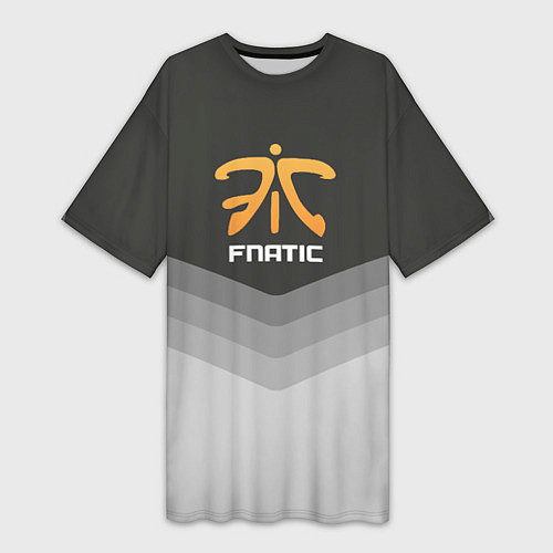 Женская длинная футболка Fnatic Uniform / 3D-принт – фото 1