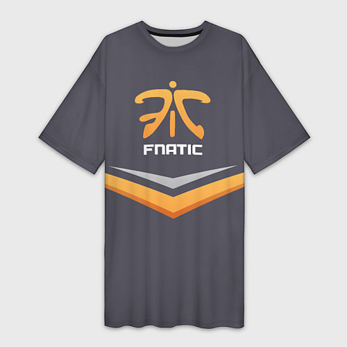 Женская длинная футболка Fnatic Arrows / 3D-принт – фото 1