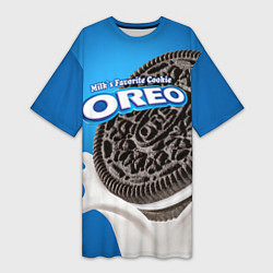 Женская длинная футболка Oreo