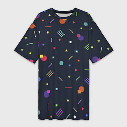 Женская длинная футболка Clublife Geometry