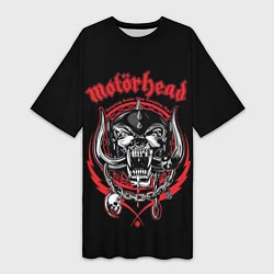 Женская длинная футболка Motorhead