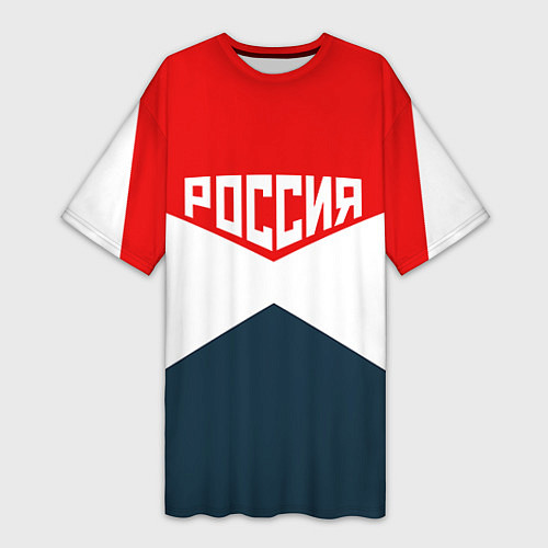 Женская длинная футболка Форма России / 3D-принт – фото 1