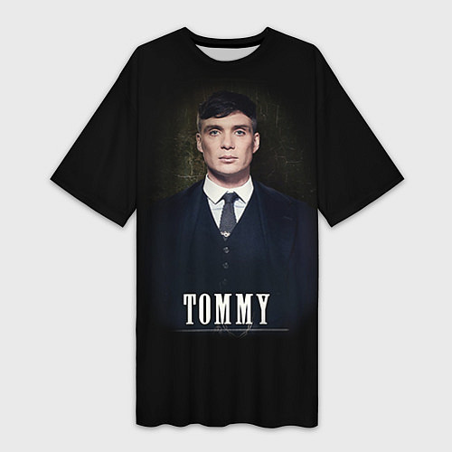 Женская длинная футболка Peaky Tommy / 3D-принт – фото 1