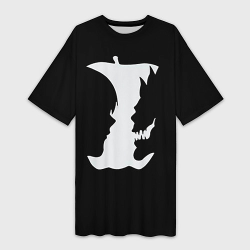 Женская длинная футболка Тетрадь смерти 5 / 3D-принт – фото 1