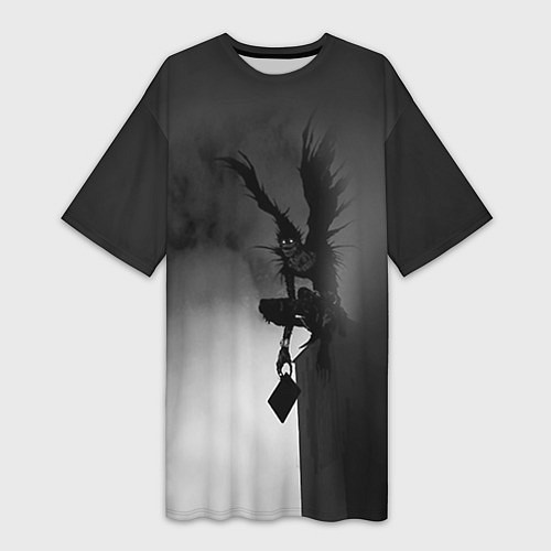 Женская длинная футболка Тетрадь смерти 6 / 3D-принт – фото 1