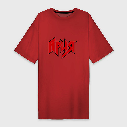 Женская футболка-платье Ария / Красный – фото 1