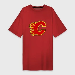 Женская футболка-платье Calgary Flames