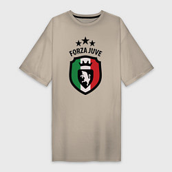 Женская футболка-платье Forza Juventus