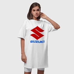Футболка женская-платье Suzuki, цвет: белый — фото 2