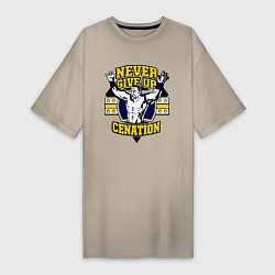 Женская футболка-платье Never Give Up: Cenation