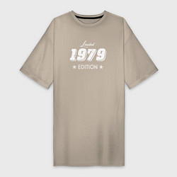 Футболка женская-платье Limited Edition 1979, цвет: миндальный