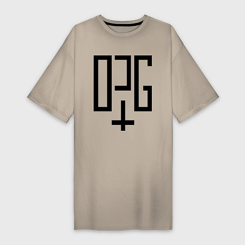 Женская футболка-платье OPG / Миндальный – фото 1
