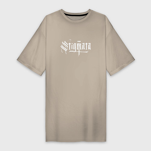 Женская футболка-платье Stigmata / Миндальный – фото 1