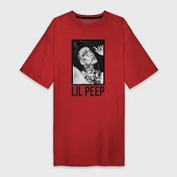 Женская футболка-платье Lil Peep: Black Style