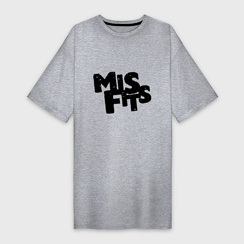 Женская футболка-платье Misfits / Меланж – фото 1