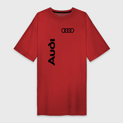Футболка женская-платье Audi Style, цвет: красный